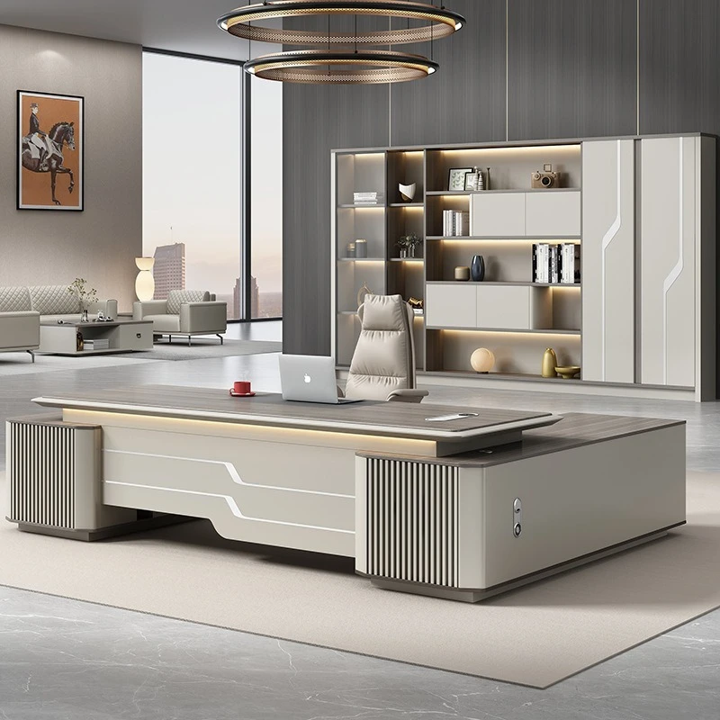 Mdf Commercial Office Furniture Escritorio De Oficina Desk Set L Shaped Desk Office De Bureau Luxury boss Executive Office Table