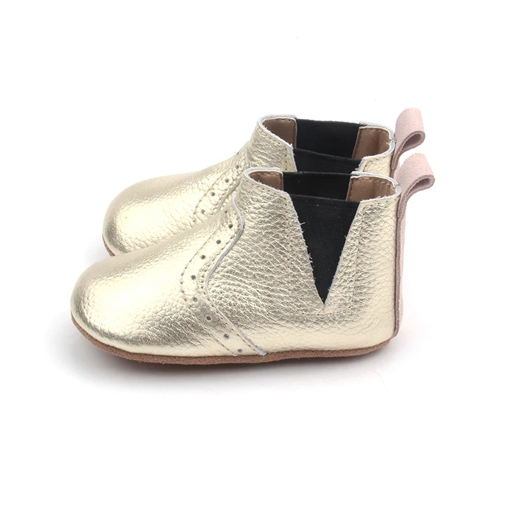 Оптовая продажа обуви BEIBEINOYA, детские кожаные ботильоны с мягкой подошвой