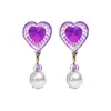 Purple earrings