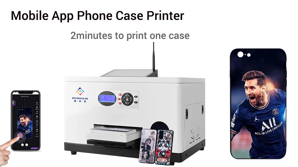 Mobile Phone Case Printer Wifi App Online Custom Mobile Cover Uv