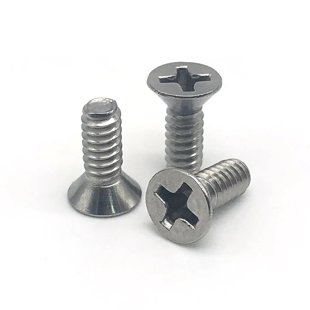 M6 x 45mm crosshead Phillips phẳng đầu truy cập chìm bu lông Vít Máy