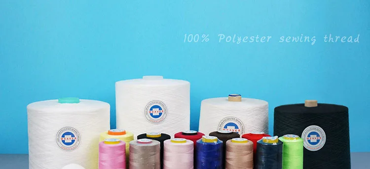 tenacity dhuwur 100% spun polyester sewing thread 40/2
