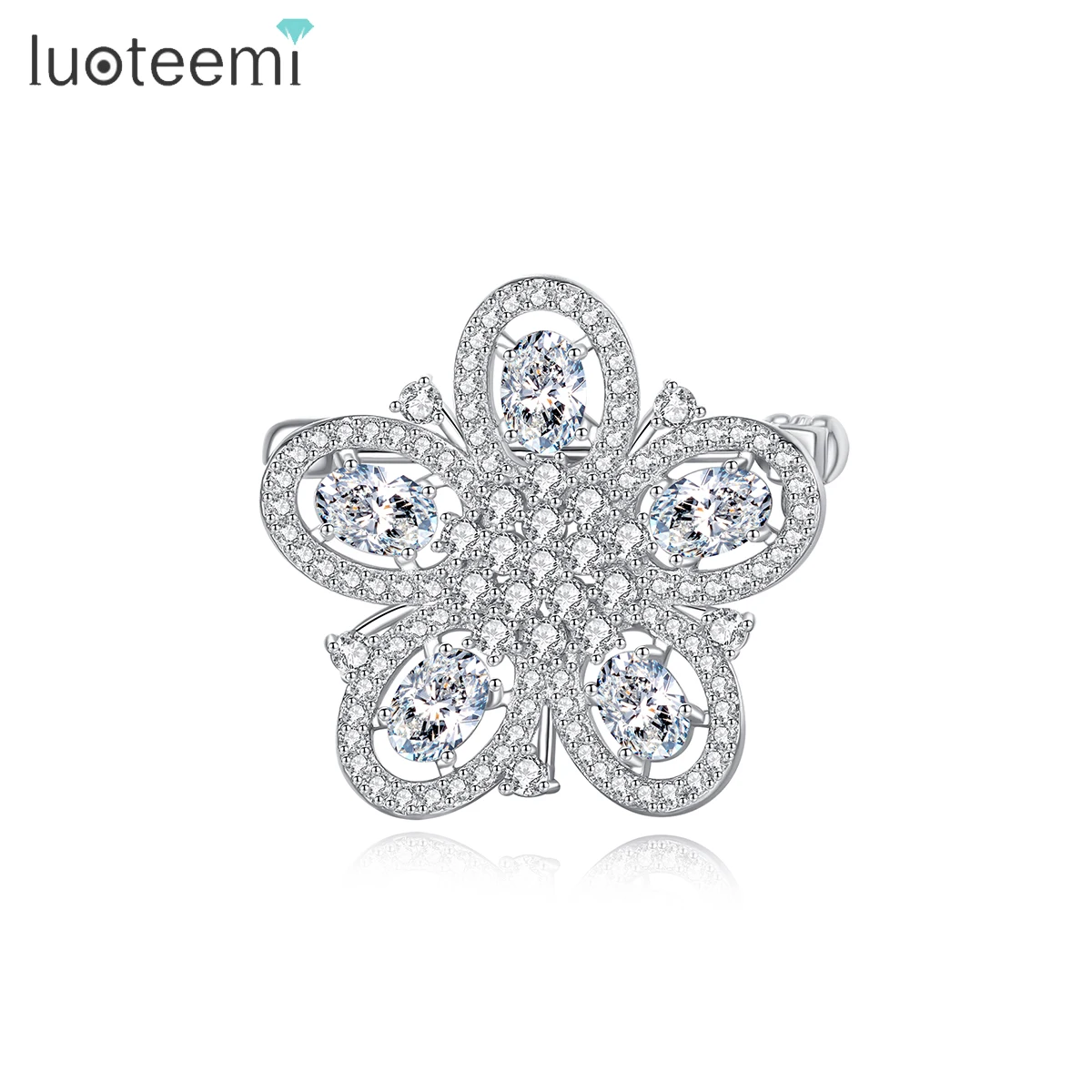 LUOTEEMI Wholesale Latest Fashion Rose Gold Plated Korean Wedding