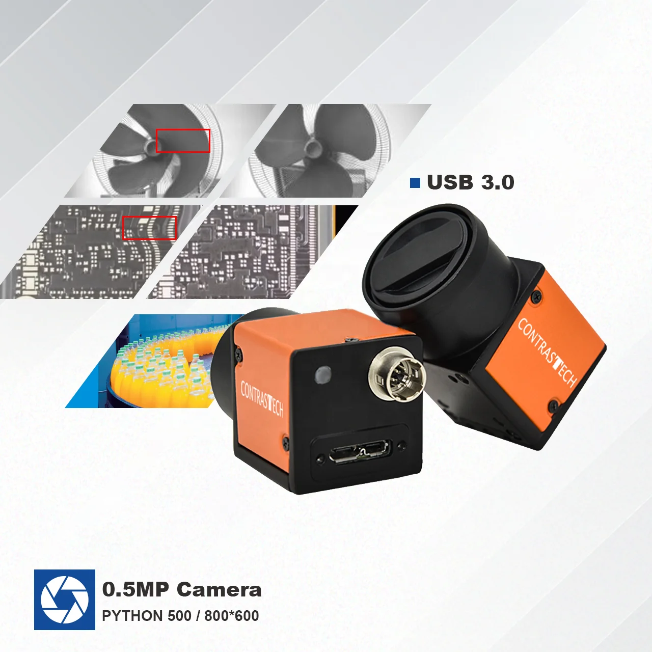 High Speed 545fps Industrial Camera for Ball Tracing Analysis