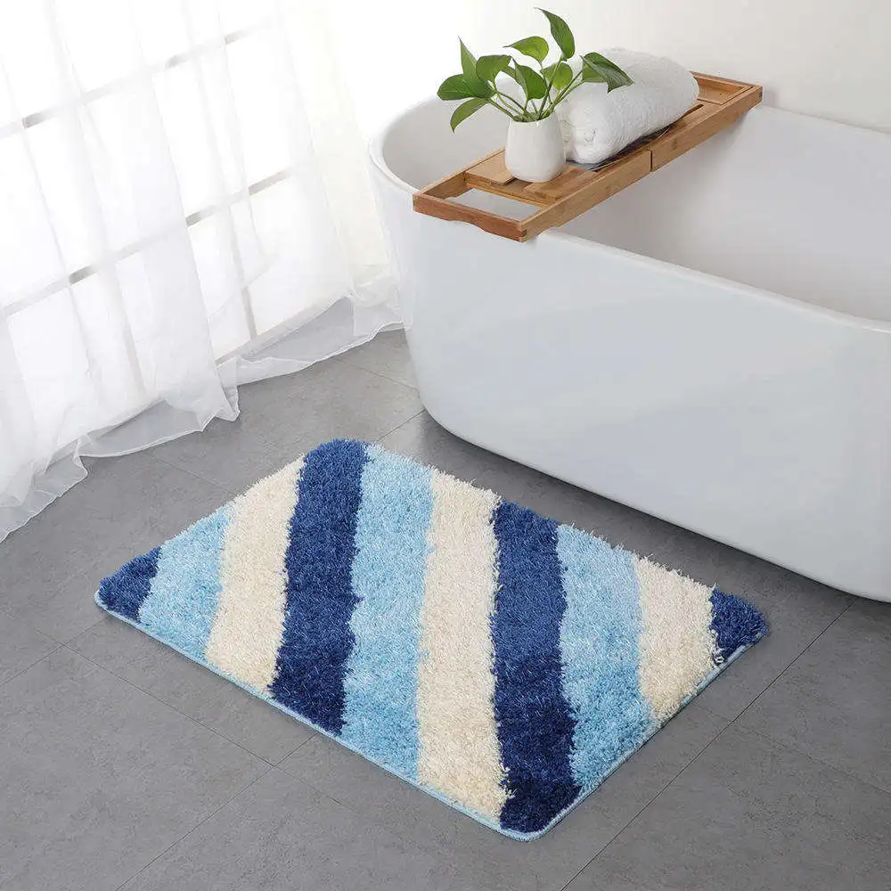 Wholesale Anti-Slip Bath Floor Mat Water Absorbent Tuft planting rugs for Bathroom Living Bedroom Entrance Door mats