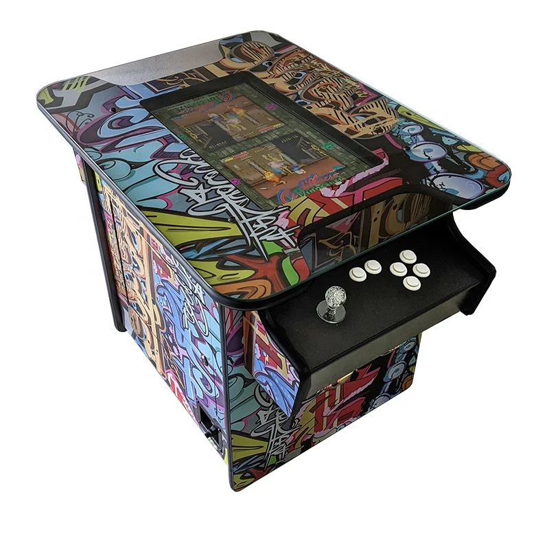Coin Operated 2 Players Face to Face Play Arcade Pinball Cocktail Table Arcade Folding Cocktail Table