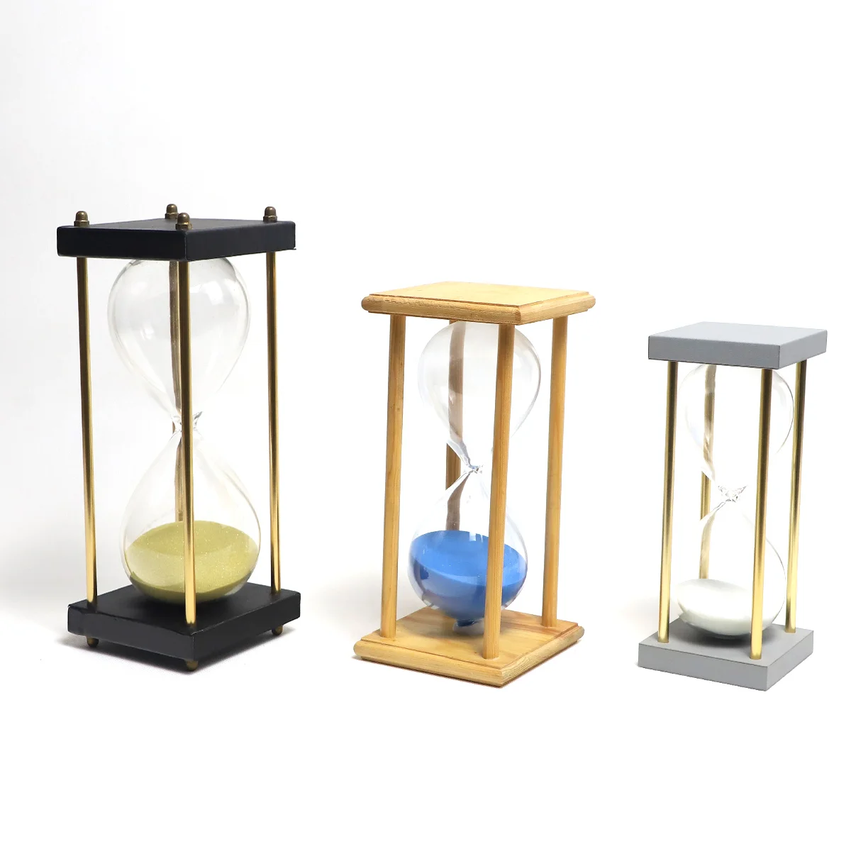 Unique Glass Gifts Crafts Novelty Wooden FrameHourglass Sand Timer For Gift Sand Timer Hourglass