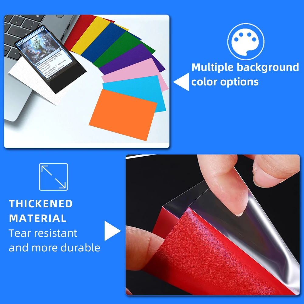 card sleeves for multiple cards Amazon.com: 1200 Pack Card Sleeves, Matte Dual Trading Card Sleeves with  Opaque Back & Smooth Shuffle, Tear Resistant Card Protectors for MTG, TCG  and Game Cards (12 Colors) : Toys & Games main image 0