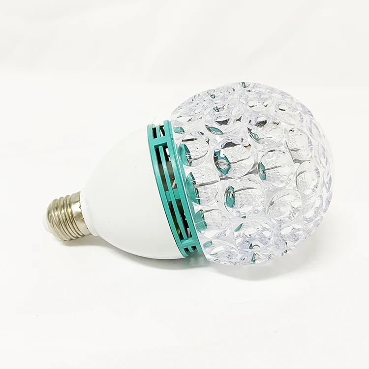 Colorful Auto Rotating Rgb Led Bulb Smart Stage Light Party Lamp Disco Crystal Magic Ball Club DJ Lights Lotus Rotating Lamp