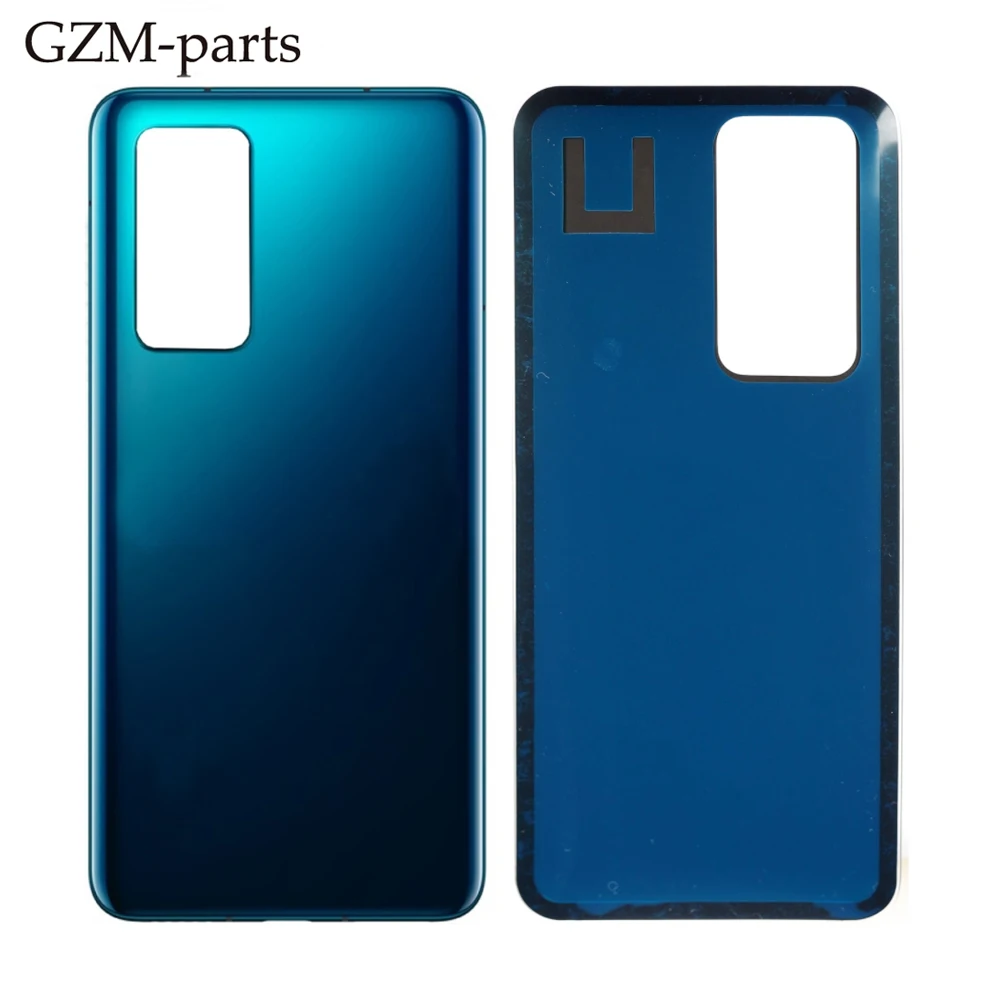 Стеклянная задняя крышка Запасные части для Huawei P40 Pro задняя крышка батарейного отсека двери ремонт корпуса