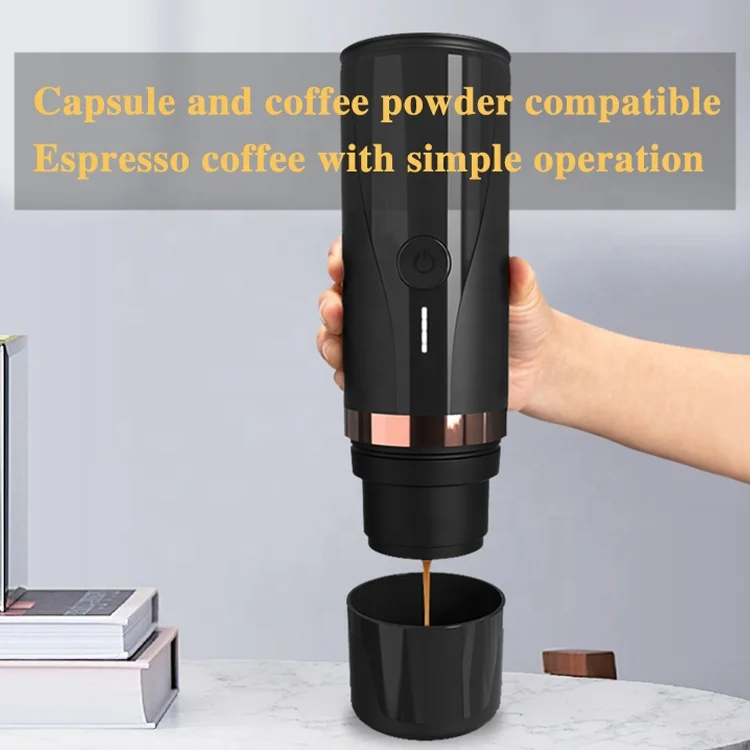 Portable PCM03 Espresso Coffee Maker USB Type C Rechargeable for Hotels Household Car RV Travel Camping Brew System Included
