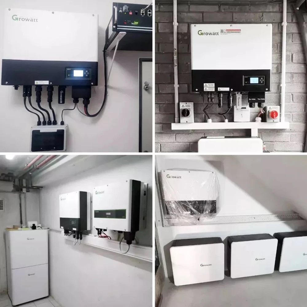 Growatt 3 Phase Solar Hybrid Solar Inverter Output 6kw 10kw 12kw Off ...