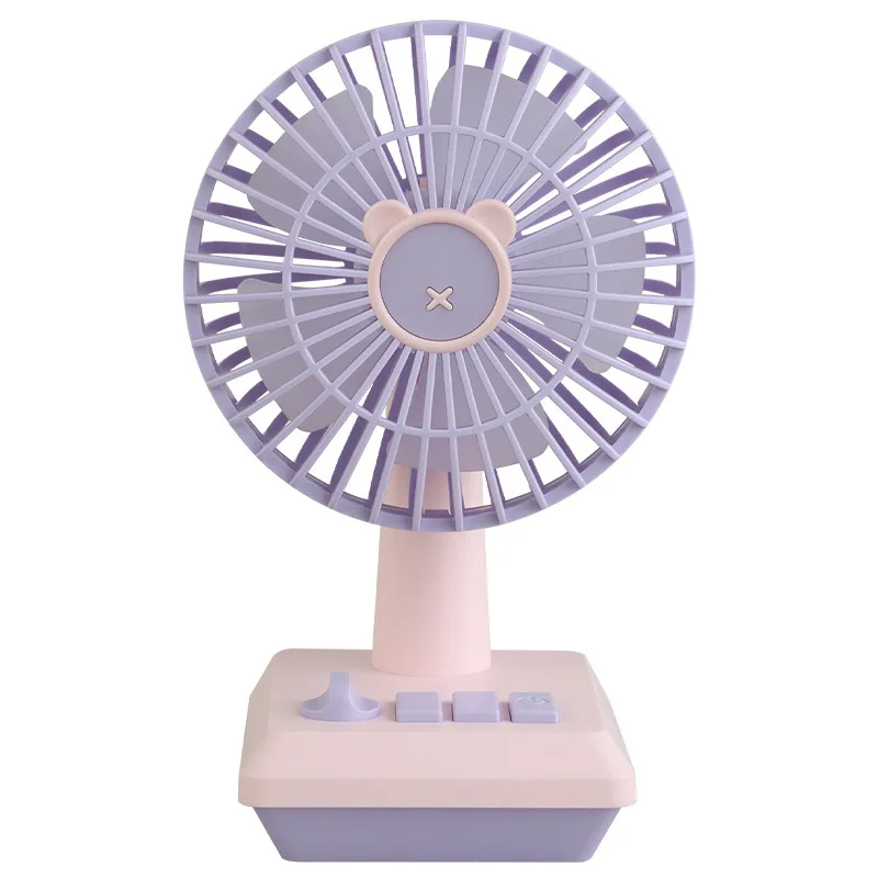 Mini ventilateur sur pied USB classique, Design clé, cadeau, lumières LED, ventilateur portatif de table pour l'extérieur, le bureau, la maison, la voiture