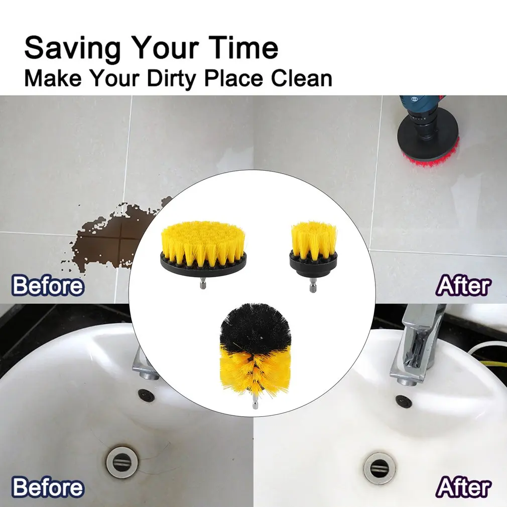 Мягкая щетка для дрели мощный скруббер насадки