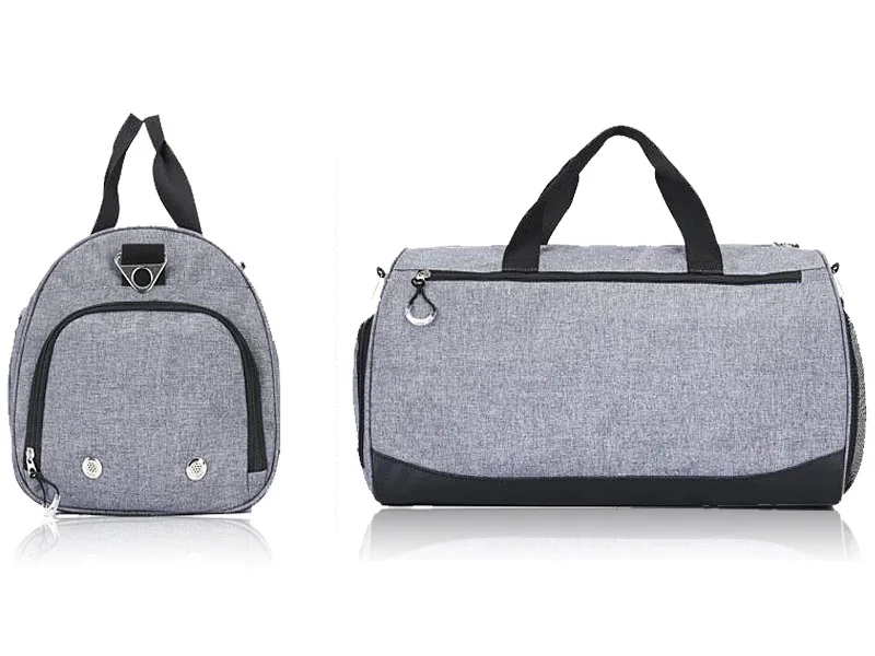 Водонепроницаемая спортивная сумка для спортзала с сухим влажным карманом отделение обуви цвет рисунком 2 шт.