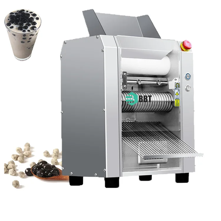 Boba Pearl Rolling Machine High Capacity Tapioca Pearls Making Machine Tapioca Starch Round Pearls Ball Forming Machine