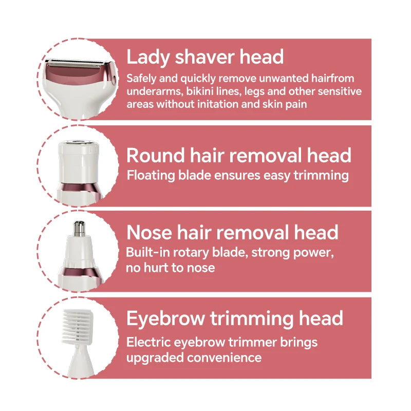 USB Charging Women's Home Foil Electric Shaver Painless Lady Shaver with New Model for Household and Car Use details