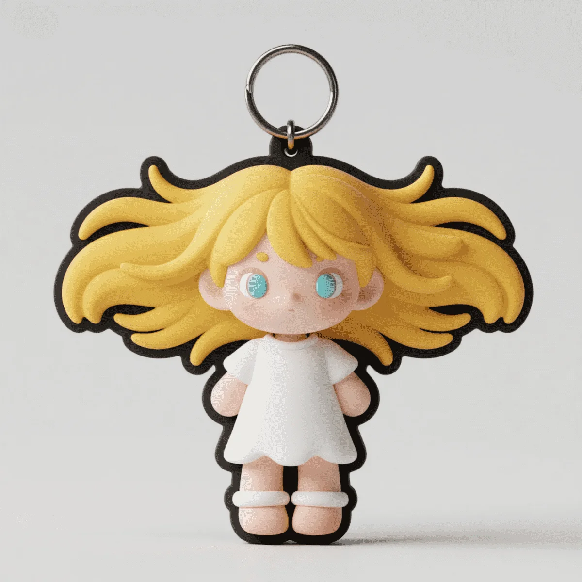 Custom High Quality 3D Soft PVC Keychain Personalized Avatar Cute Cartoon 2D Soft PVC Key Chain Custom