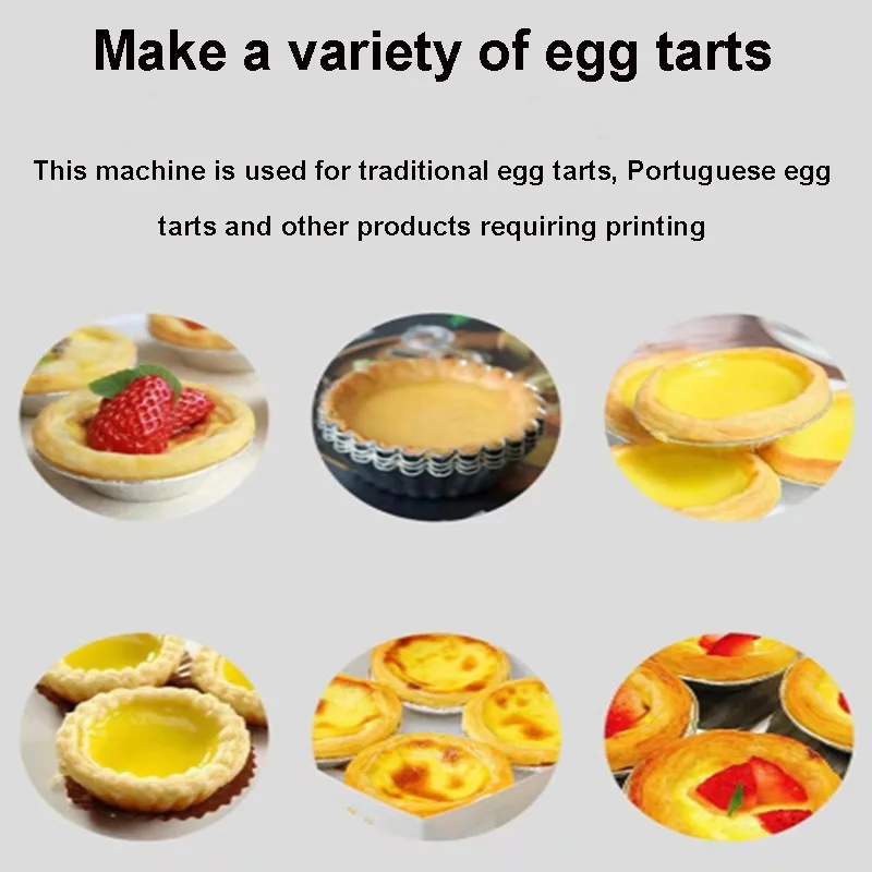 Automatic Rotation Egg Tart Cup Making Machine Cookie Cup Butter Tray Tower Press Egg Tart Shell Molding Machine