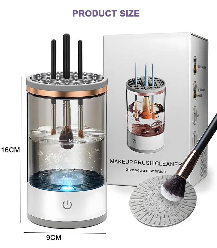 nevsetpo makeup brush cleaner dryer 2 in 1 professional make up brushes cleaner