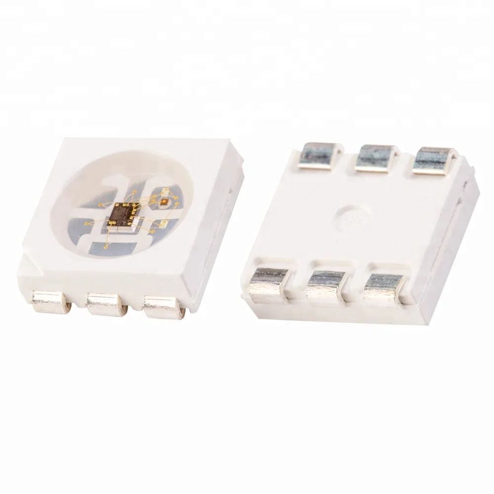 WS2812B & WS2811 IC SK6812 5050 High Power RGB RGBW LED Chip for Lighting 4-Pin 6-Pin with Built-In DC5V WS2812B White Lighting
