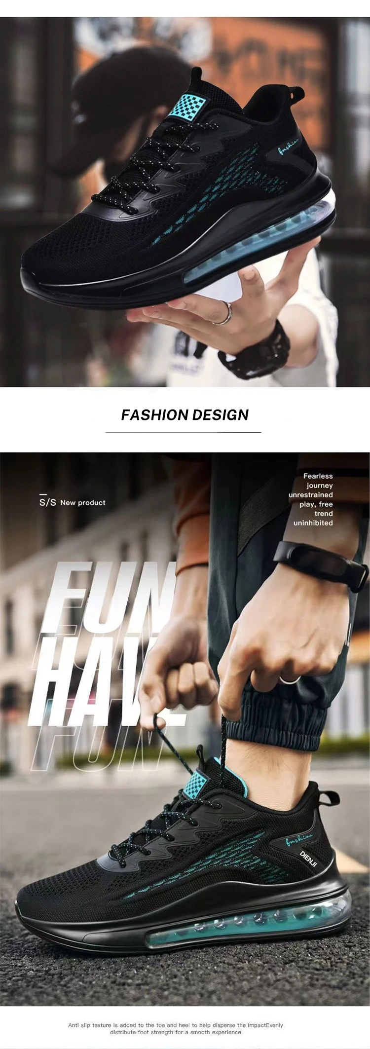 mens air cushioned shoes