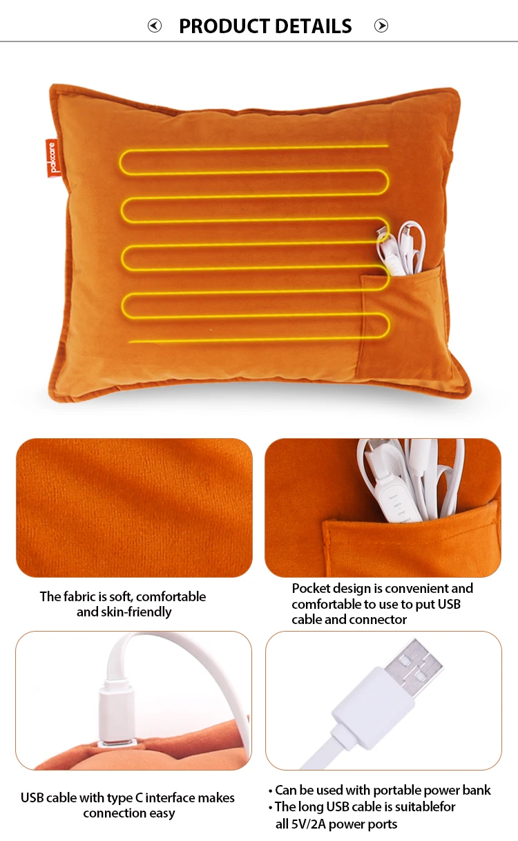 Usb Electric Warm Plush Pillow Heating Throw Pillow Cushion Buy Usb Heated Pillow,Electric