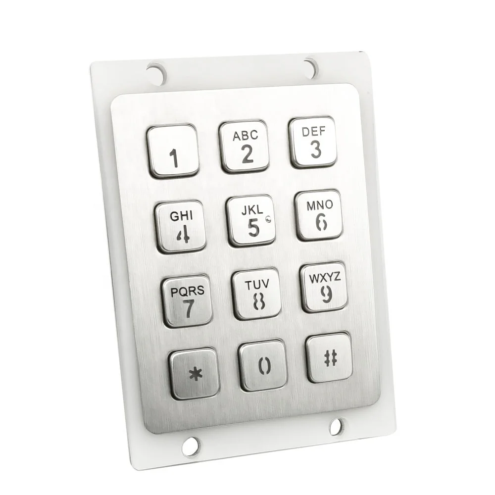 Cheap Rs232 Telephone Entry Led Keyboard Metal 485 Back Lighting Keypad