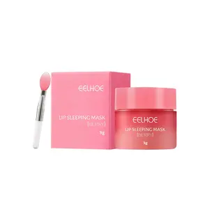Costom  Lip Mask Sleep Mask Night Sleeping Maintenance Moisturizing Lip Gloss Bleach Cream Strawberry Lip Balm 3g