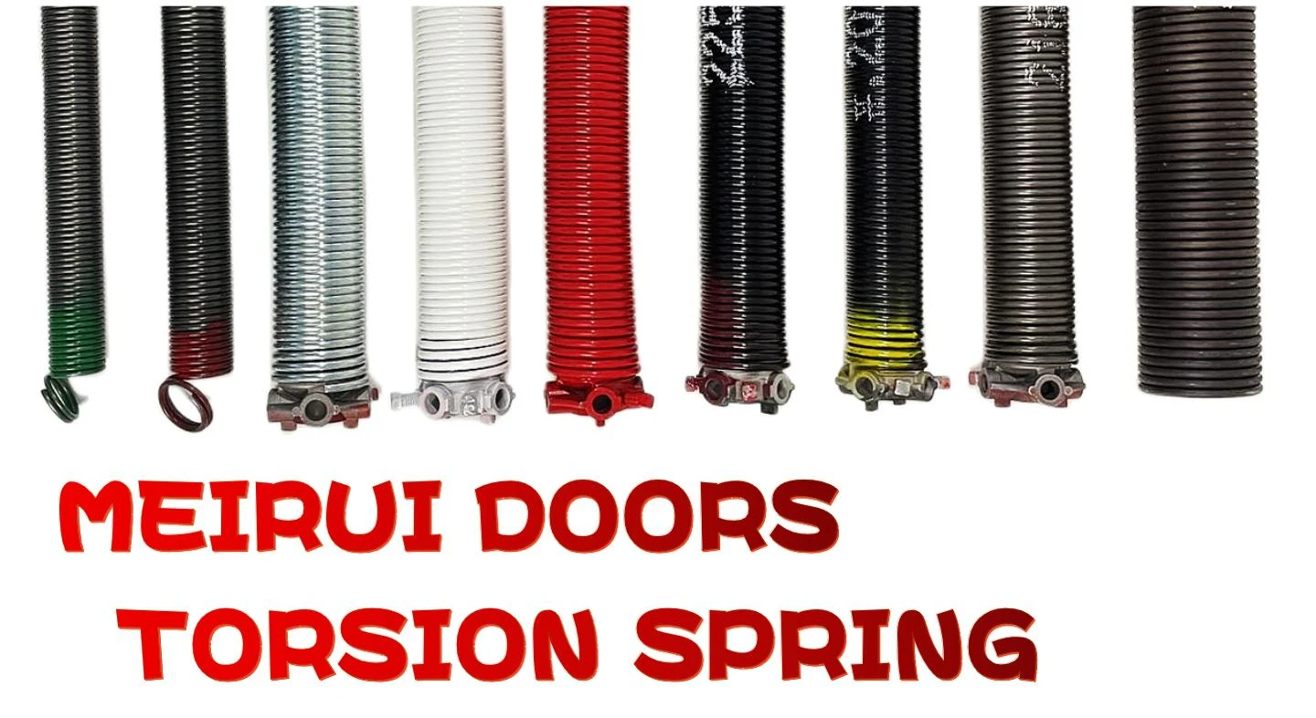 Custom Adjustable Garage Door Dual Torsion Spring Powder Coated Side ...