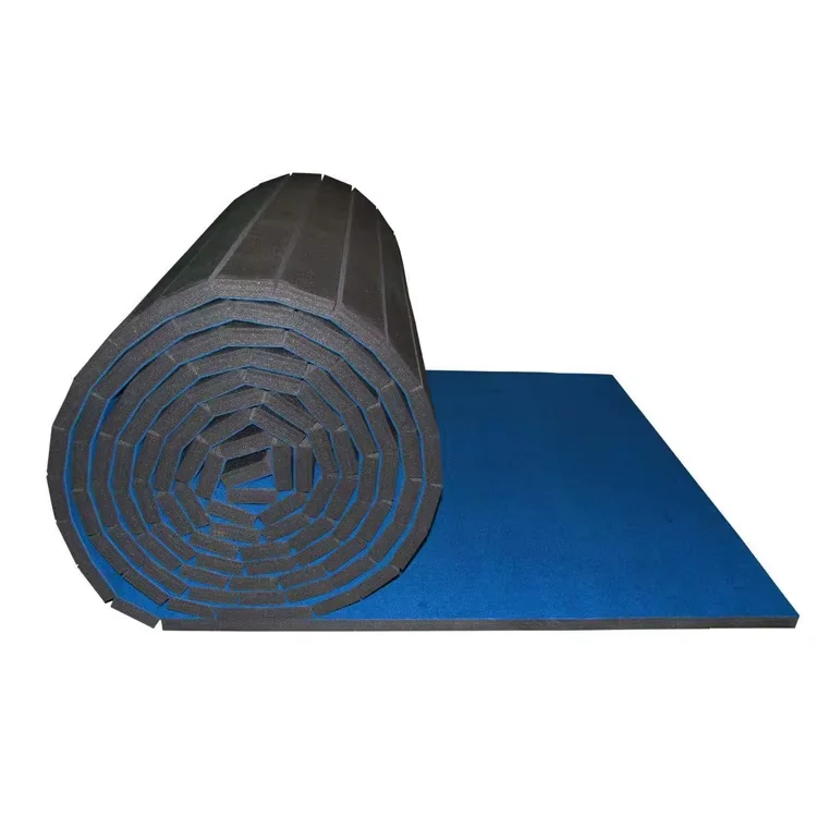 Professional PVC Portable Foldable Roll Mat with Customized Thickness for Gymnastics Flooring