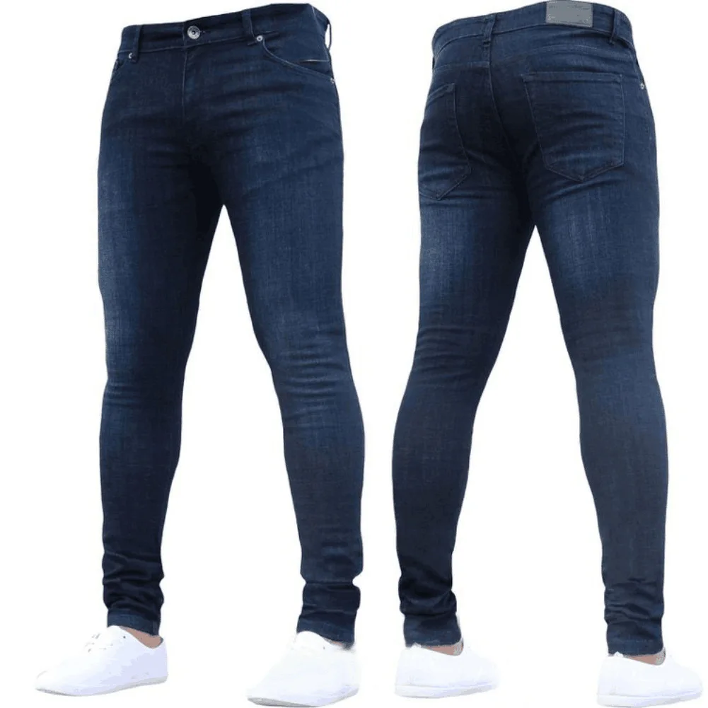 2023 Custom Wholesale Men's Jeans Pants Slim Skinny Jeans Design Men ...