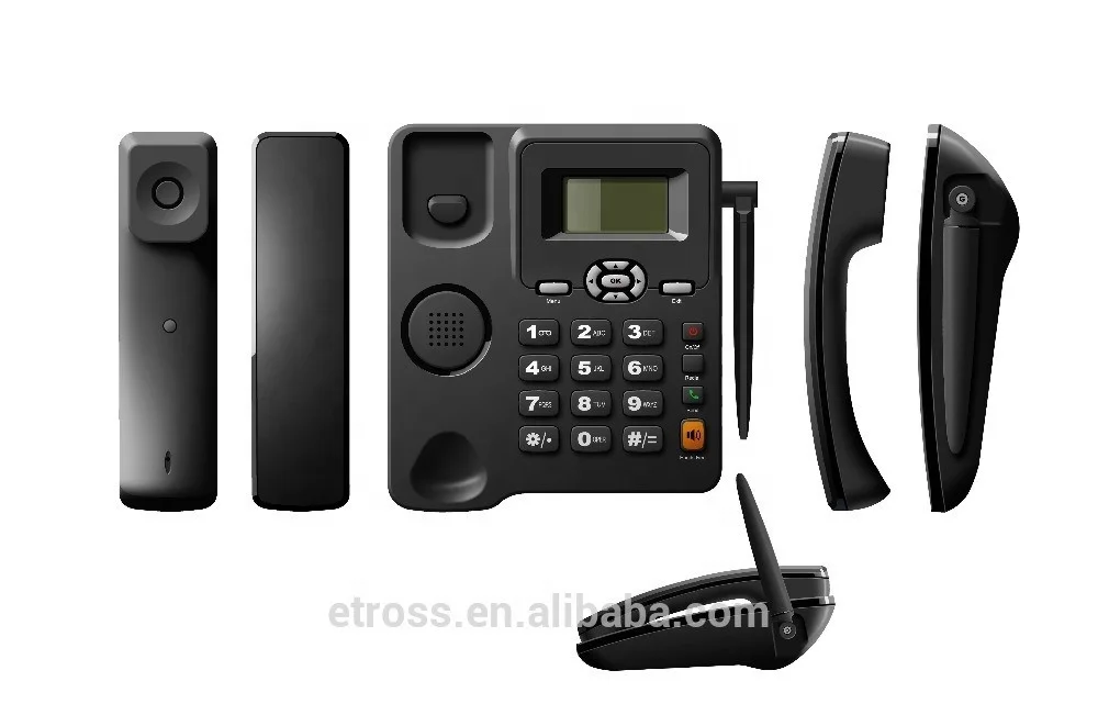 2SIM Low Cost Cordless Phone 6588 GSM FWP Fixed Wireless Phone With FM Radio