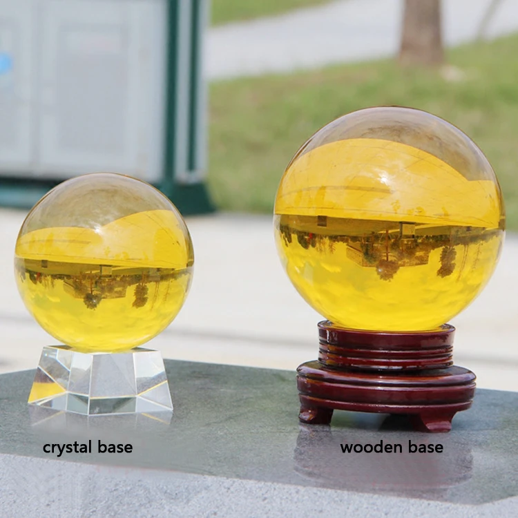 Colorful 40MM 60MM 80MM 100MM 200MM 300MM Pure K9 Crystal Glass Balls Seven Color Crystal Ball