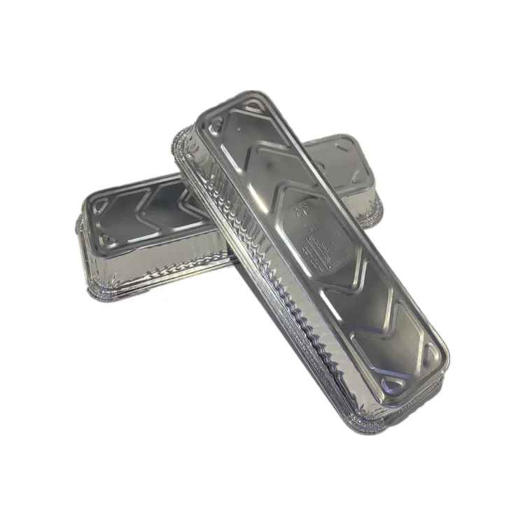 OEM Rectangular Foil Trays Disposable Aluminum Container For Restaurant