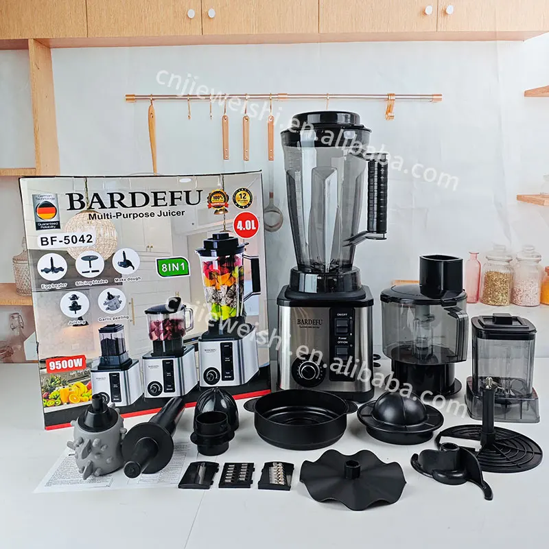 in in SILVER CREST BARDEFU Blender 3L 4L 9500W Heavy Duty Mixeur  Blender Food Processor Blender Machine I Juicer Machine
