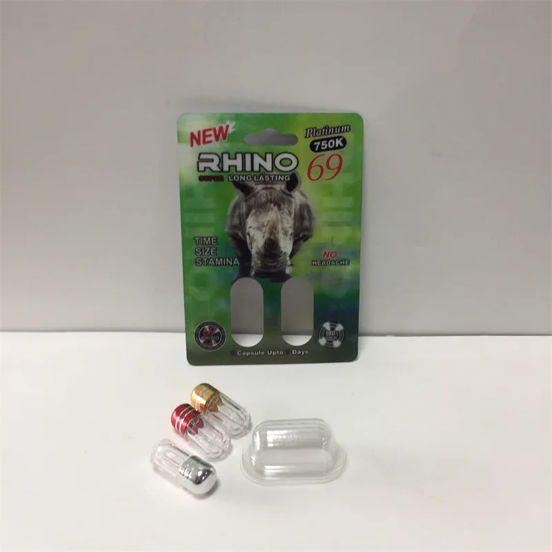 3D Rhino69 650k Single Rhino Sex Pill Package - Promotional