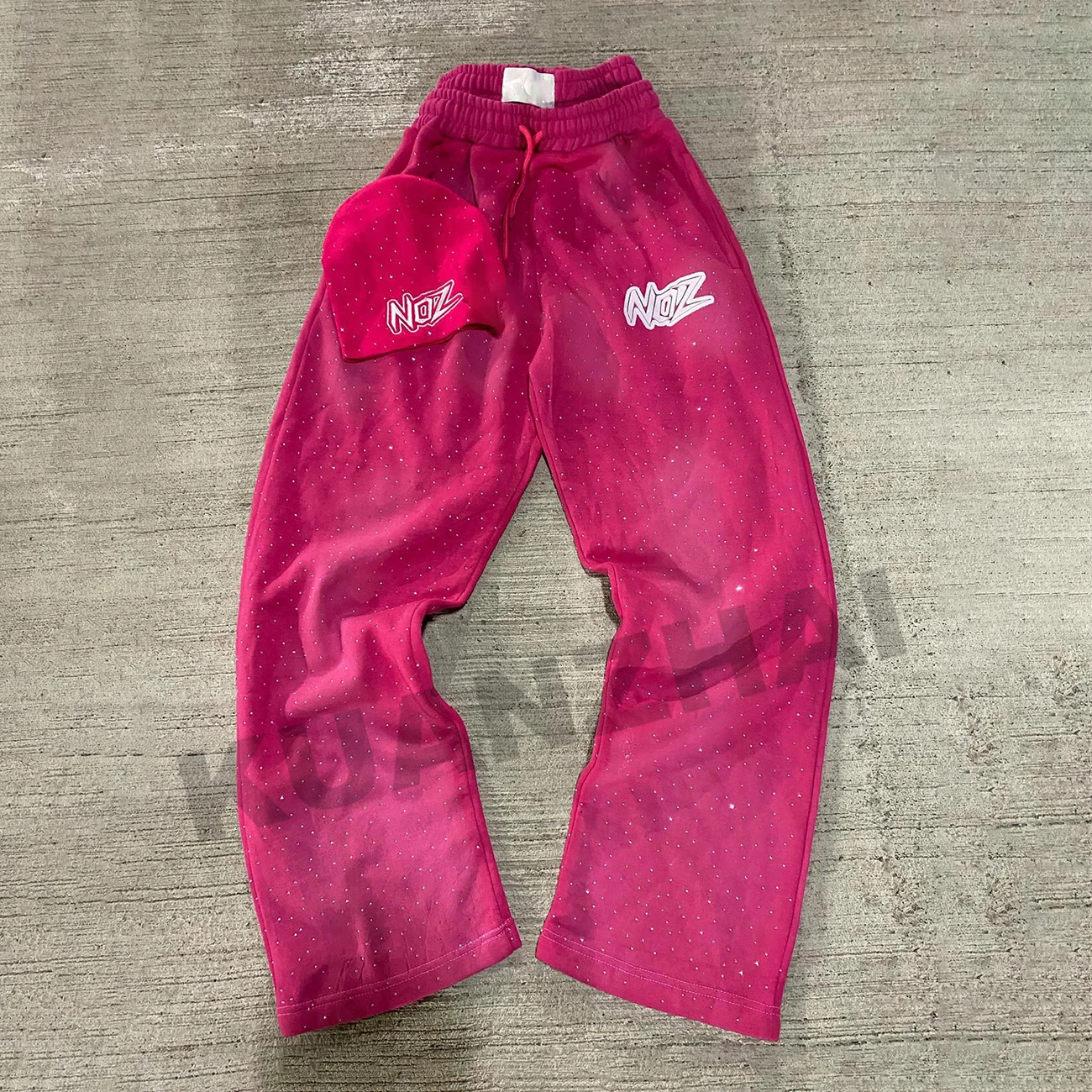 Washed French Terry Ruffle Sweatpants