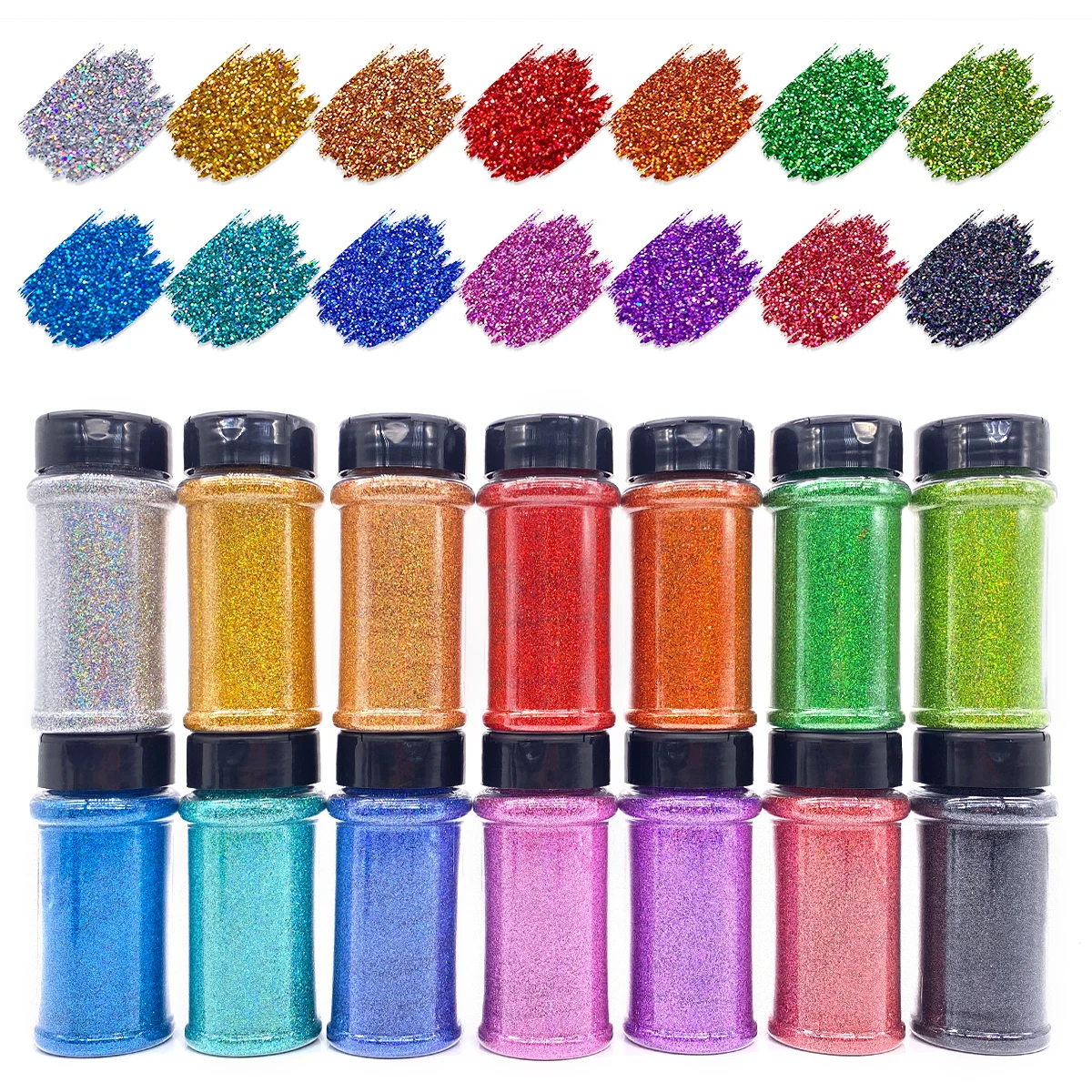 14 Pack Glitter Bulk Resin Glitter Shake Jar Multi Assorted Set Extra Fine Glitter for Resin Nail Art Crafts Tumbler