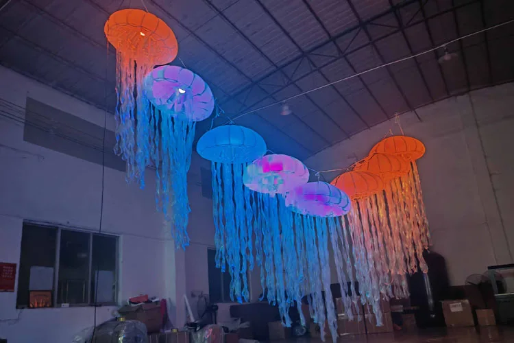 Color Changing LED Inflatable Jellyfish for Event Decor