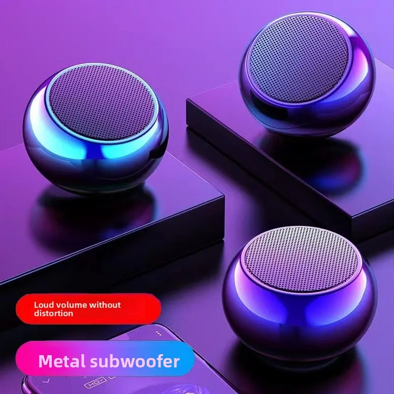 For Wireless Speaker M3 Portable Tiny Metal Look 3W Music Player Memory Card Support AirPlay Amazing Sound Simple Design