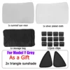 4 piezas modelo Y gris