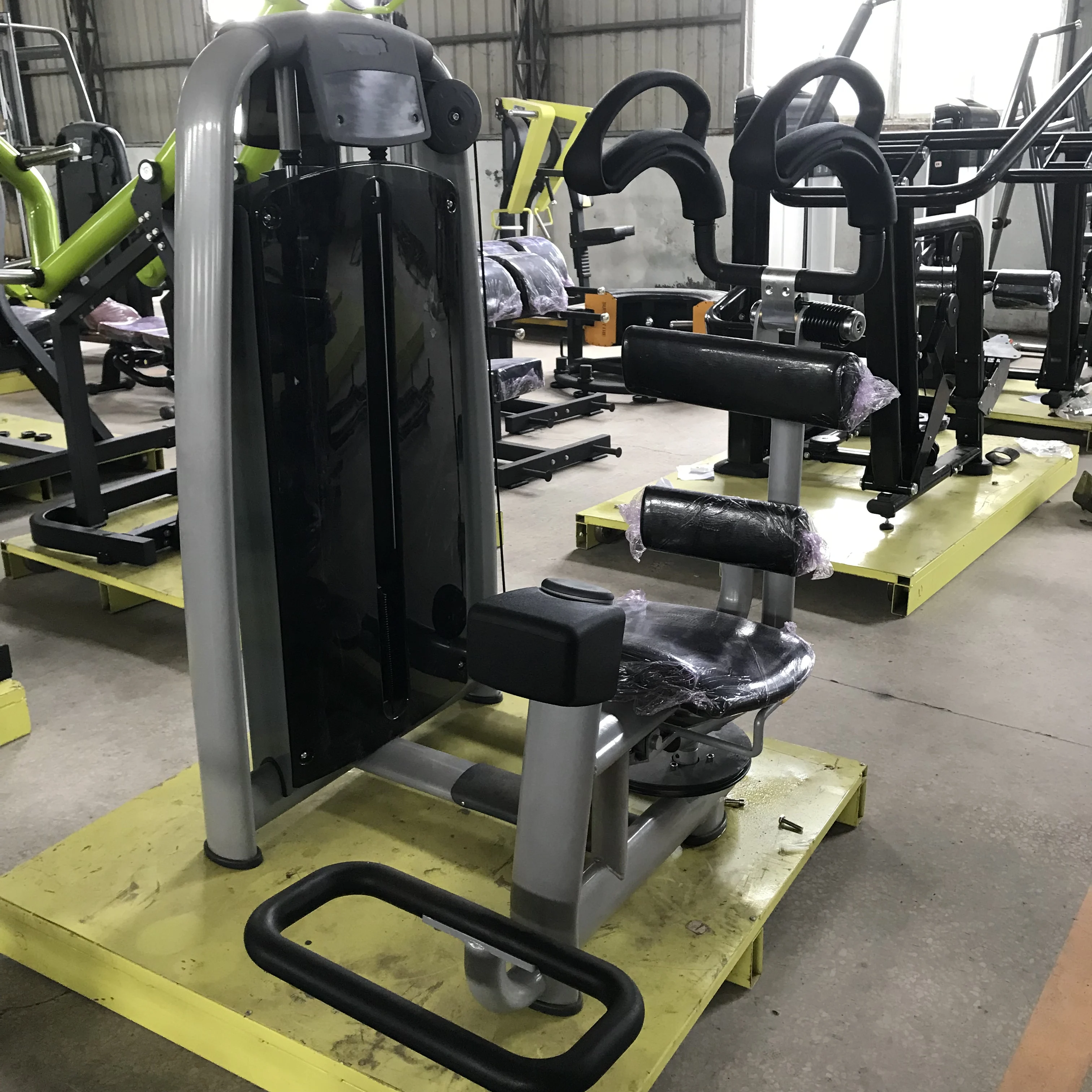 Pin Loaded Strength Abdominal Machine Selectorized Commercial Gym Fitness Equipment Seated Waist Twist Rotary Torso Machine