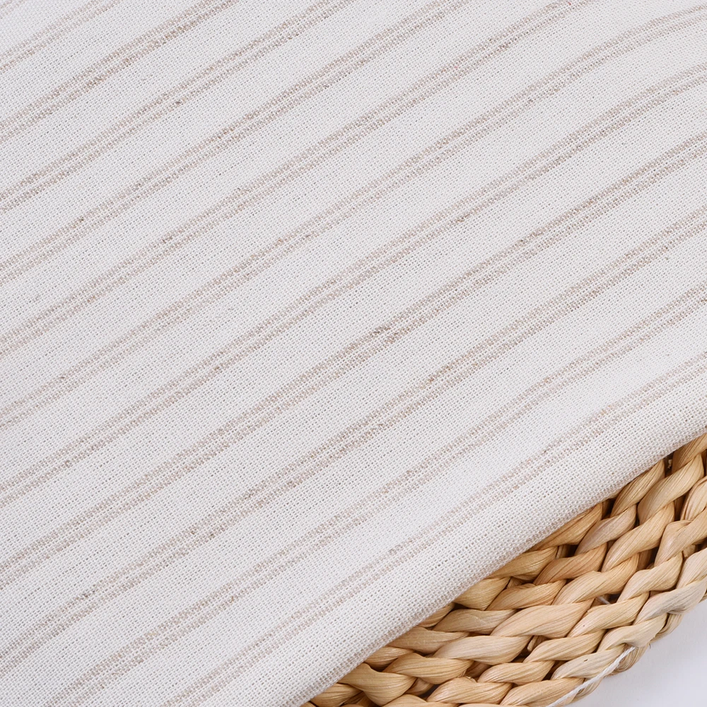 product wholesale eco friendly medium weight linen cotton yarn dyed stripes woven fabric for garment use pants dress skirts-5