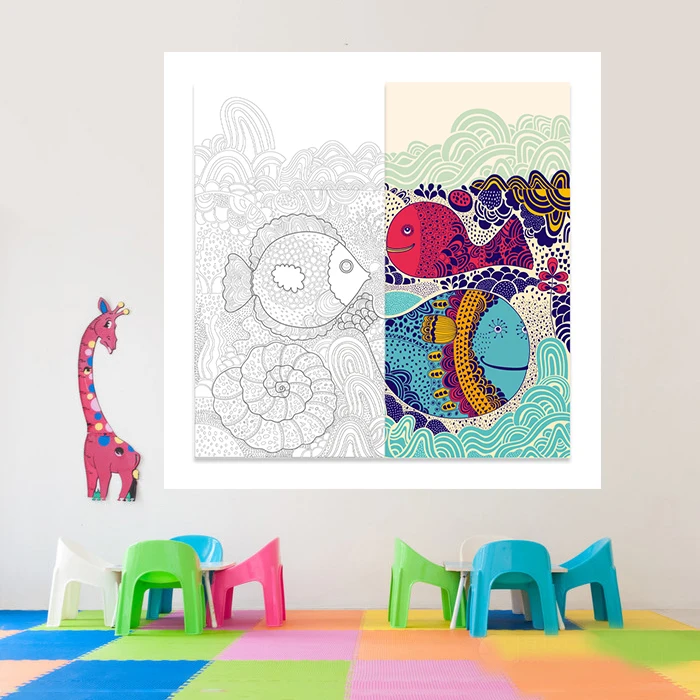 New Arrival Drawing poster,Coloring poster for kids,Coloring pages for kids and adults for FBA