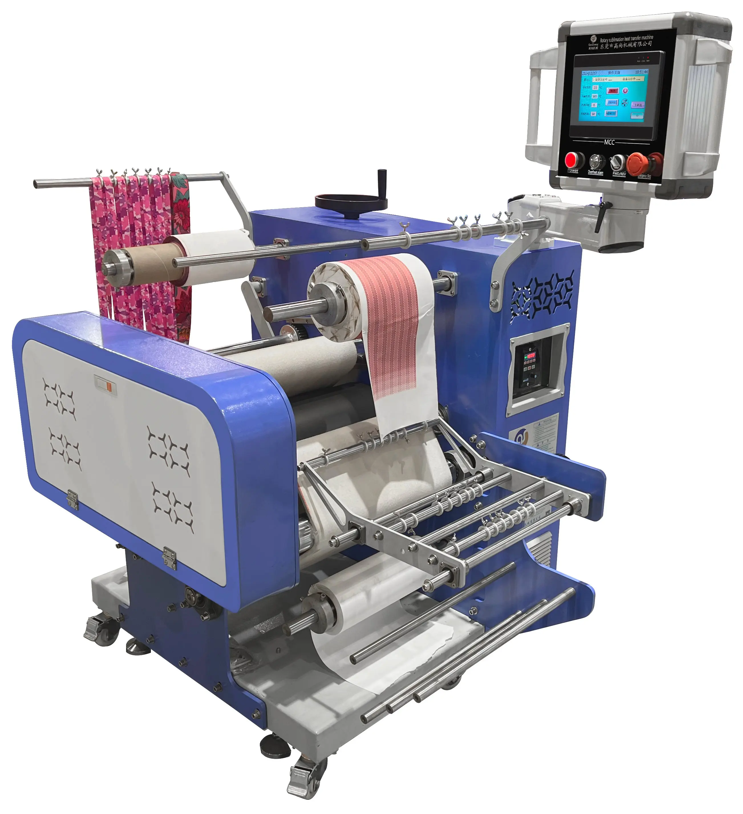Multi-Functional Webbing Nylon Polyester Ribbon Roller Rotary Sublimation Transfer Coloring Printing Lanyard Heat Press Machine