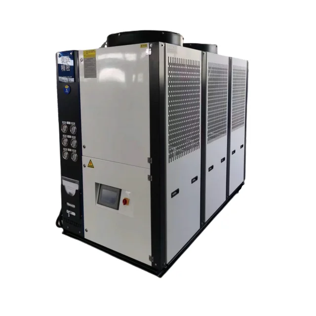 30HP 80KW Three Scroll Compressors Packaged Chiller Unit Air Cooled Chillers