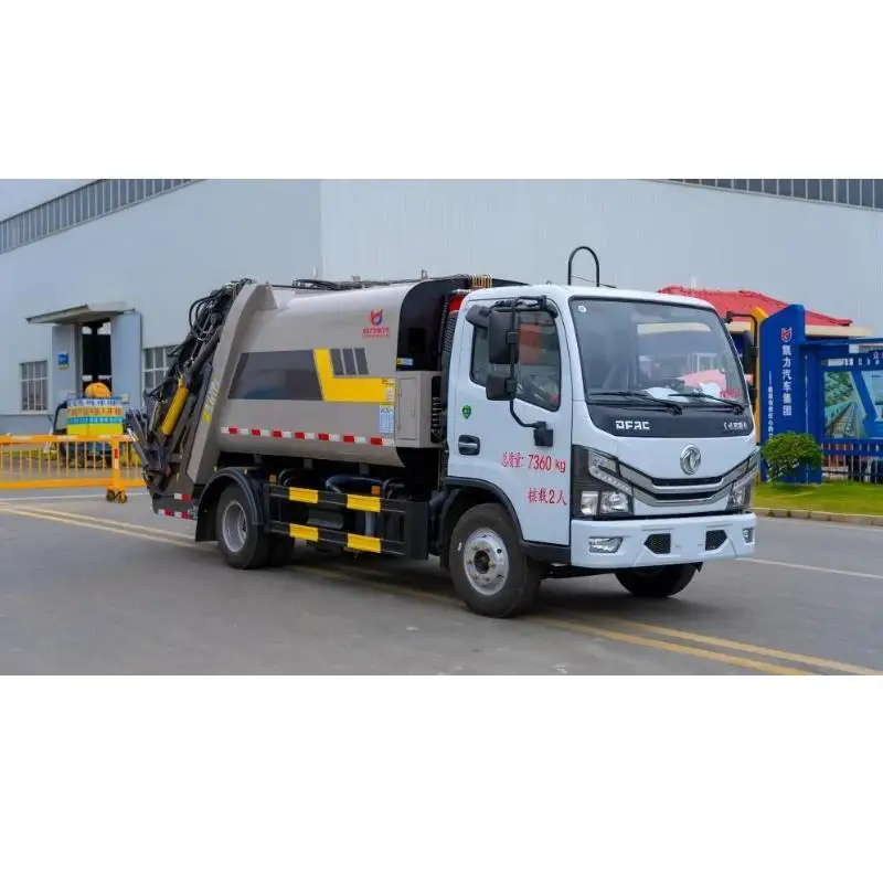 Dongfeng 6x2 4x2 Garbage Truck Compactor Euro 5 Waste Disposal Garbage ...