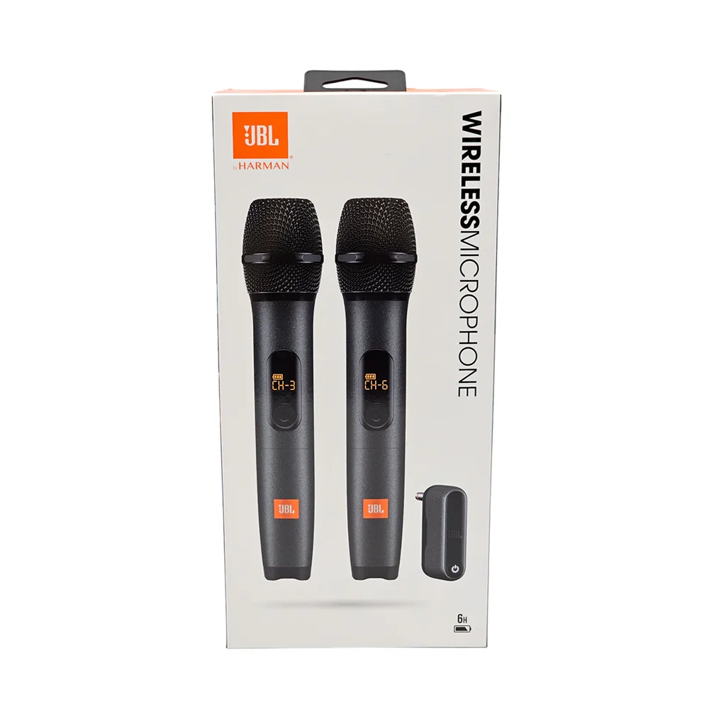 JBL Wireless Microphone Wireless Microphone One to Two UHF Dual Channel  Transmitter Home Singing Performance Microphone