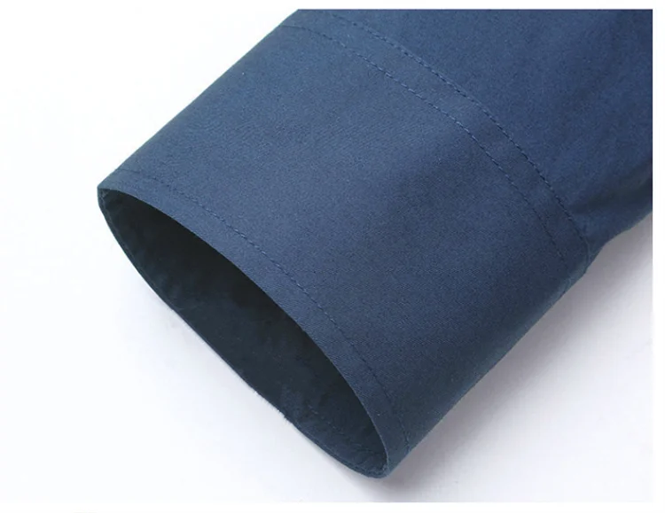 Camicie da uomo personalizzate Camicie eleganti da ufficio formali per uomo Camicia casual a maniche lunghe con colletto alla coreana in cotone412_voghion.com